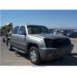 2002 - CHEVROLET AVALANCHE