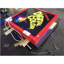 LOT OF 5 BACK LIT SIGNS