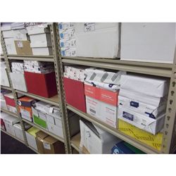 SECTION OF WAREHOUSE SHELVING