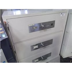 3 DRAWER LATERAL FIREPROOF FILE CABINET