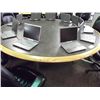 Image 1 : 6' ROUND INLAID BOARDROOM TABLE
