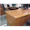 Image 1 : CHERRY EXECUTIVE U SHAPED BOWFRONT DESK WITH