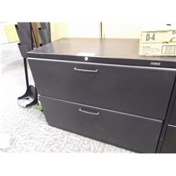 BLACK 2 DRAWER LATERAL