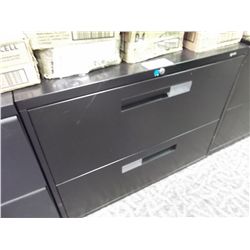 BLACK 2 DRAWER LATERAL