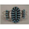 Image 1 : Zuni Turquoise Sterling Bracelet - Halusewa