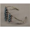 Image 2 : Zuni Turquoise Sterling Bracelet - Halusewa