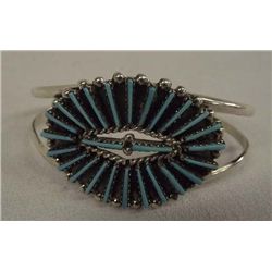 Zuni Needlepoint Turquoise Bracelet - JV