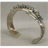Image 1 : Navajo Sterling Turquoise Bracelet - W.B.