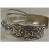 Image 5 : Navajo Sterling Turquoise Bracelet - W.B.