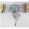 Image 3 : Pueblo Turquoise, Liquid Silver, Hare Bone Choke