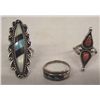 Image 1 : Zuni & Navajo Silver Turquoise Rings