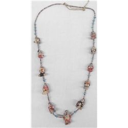 Santo Domingo Pueblo Story Teller Doll Necklace