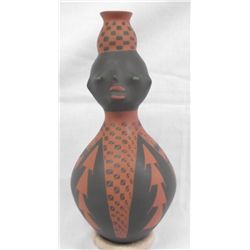 Mata Ortiz Black on Red Effigy Jar