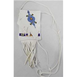 Sioux Leather Beaded Shoulder Bag -Doug Fast