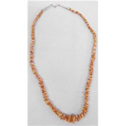 Navajo Graduated Coral Bead Necklace