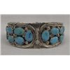 Image 2 : Navajo Sterling Turquoise Cuff Bracelet