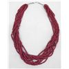 Image 1 : Multi-Strand Coral Bead Necklace