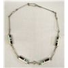 Image 1 : Vintage Zuni Silver Stone to Stone Inlay Necklace