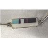 Image 2 : Vintage Zuni Silver Stone to Stone Inlay Necklace