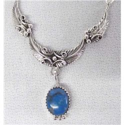 Navajo Sterling Turquoise Necklace