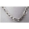 Image 2 : Sterling Silver Figaro Link Chain