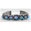 Image 2 : Navajo Sterling Turquoise Bracelet by Morgan