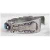 Image 5 : Navajo Sterling Turquoise Bracelet by Morgan