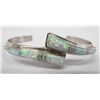 Image 1 : Zuni Sterling Channel Inlay Opal Bracelet
