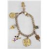 Image 1 : Charm Bracelet Some Gold Plated Charms