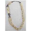 Image 1 : Carved Bone Sterling 4 Strand Necklace