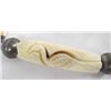 Image 2 : Carved Bone Sterling 4 Strand Necklace