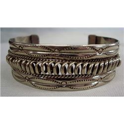 1960s Navajo Sterling Cuff Bracelet