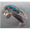 Image 1 : 1980s Navajo Sterling Turquoise Bracelet