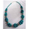 Image 3 : Santo Domingo Turquoise and Silver Necklace