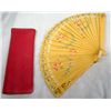 Image 1 : Celluloid Hand Painted Ladies Hand Fan
