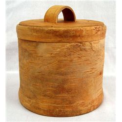 Russian Birch Bark Lidded Container