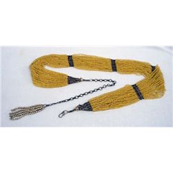 Seed Bead and Metal Balls Beaded Belt