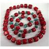 Image 2 : Two Strands of Coral and Turquoise  Beads