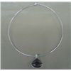 Image 2 : Chiastolite Pendant on Sterling Wire Choker