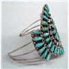 Image 2 : Navajo Petipoint Turquoise Bracelet- Benally