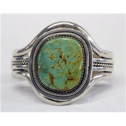 Navajo Sterling Turquoise Bracelet - Vandever