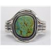 Image 1 : Navajo Sterling Turquoise Bracelet - Vandever