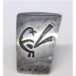 Hopi Sterling Silver Stylized Bird Bolo Slide