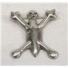 Image 1 : Hopi Sterling Silver Sand Cast Stick Man Pin