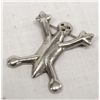 Image 2 : Hopi Sterling Silver Sand Cast Stick Man Pin