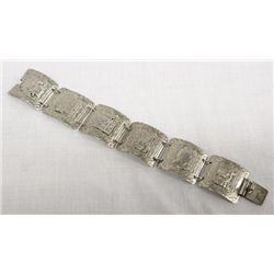 Peruvian South American 625 Sterling Bracelet