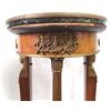 Image 5 : Vintage Marble, Maple and Brass Oval Lamp Table