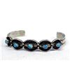 Image 1 : Navajo Sterling Turquoise Bracelet