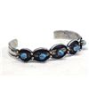 Image 2 : Navajo Sterling Turquoise Bracelet