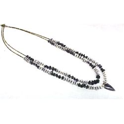 Navajo Amethyst Purple Shell Heishi Necklace